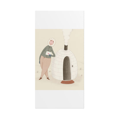 Arctic bachelor — Cozy Holiday Family Illustration (Rolled)