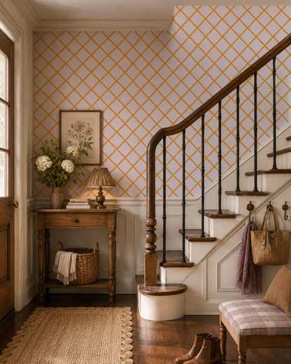 Diamonshaped trellis