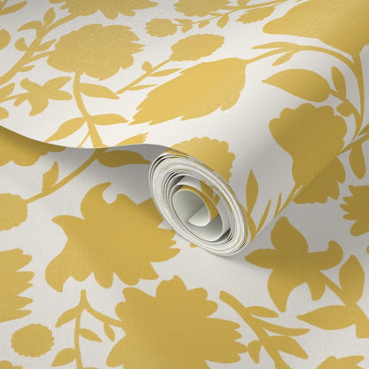 Scandinavian Folk Floral Silhouette