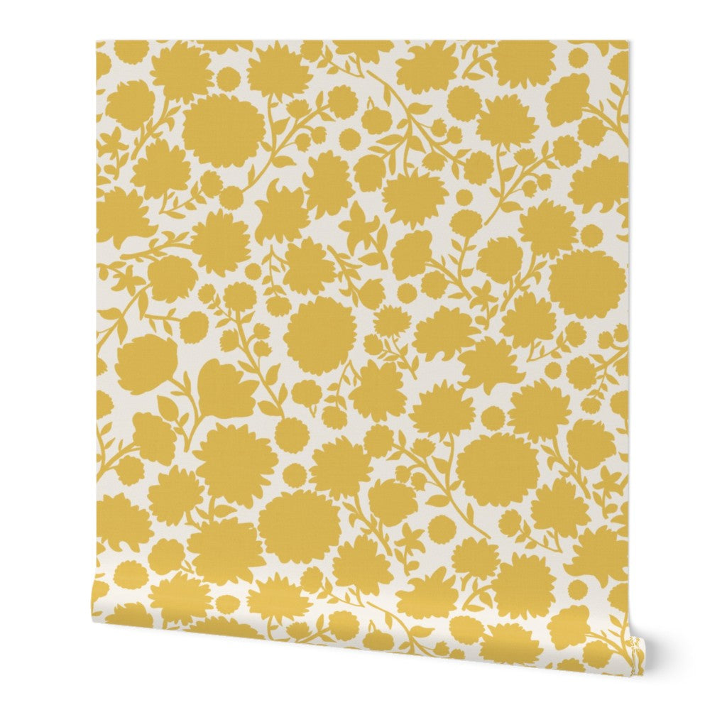 Scandinavian Folk Floral Silhouette