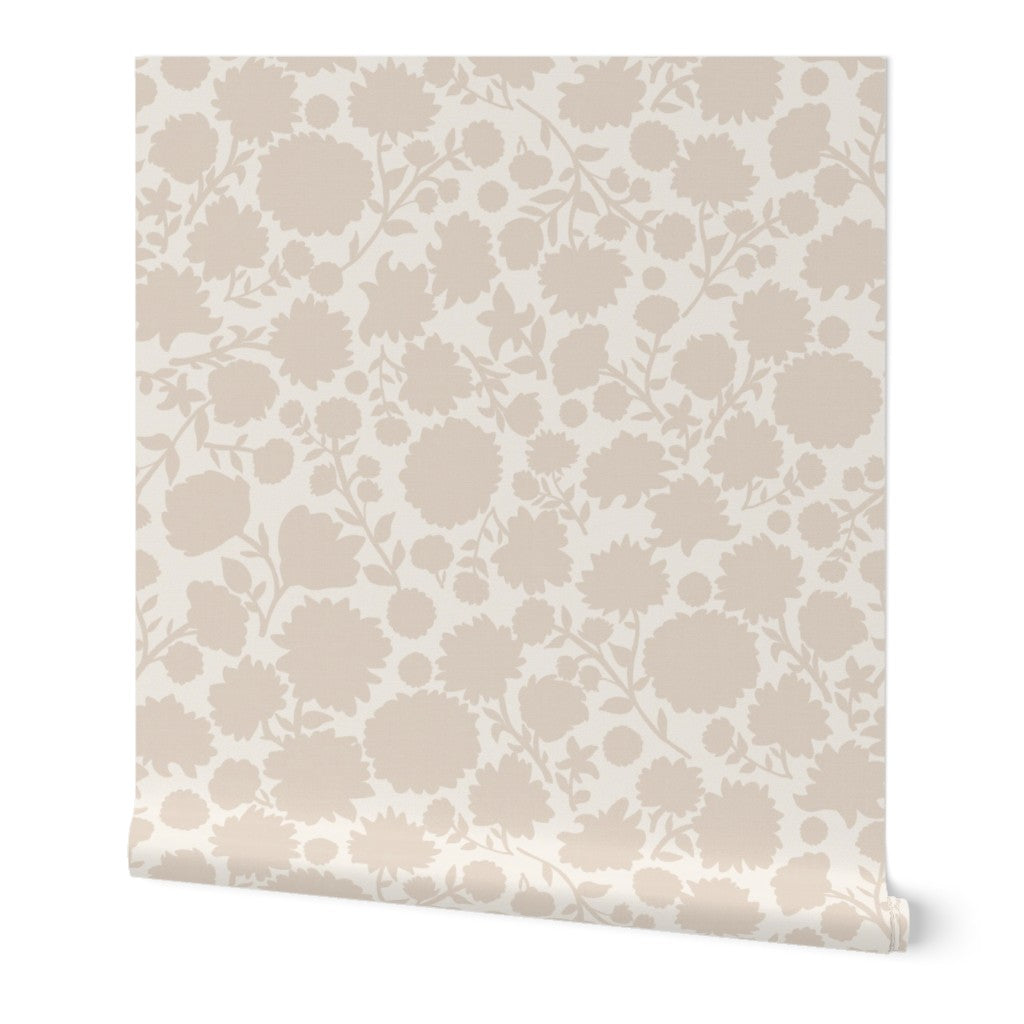 Scandinavian Folk Floral Silhouette