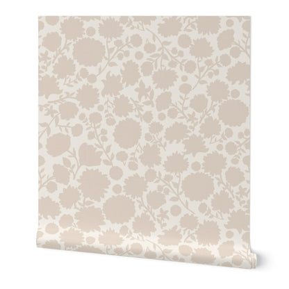Scandinavian Folk Floral Silhouette