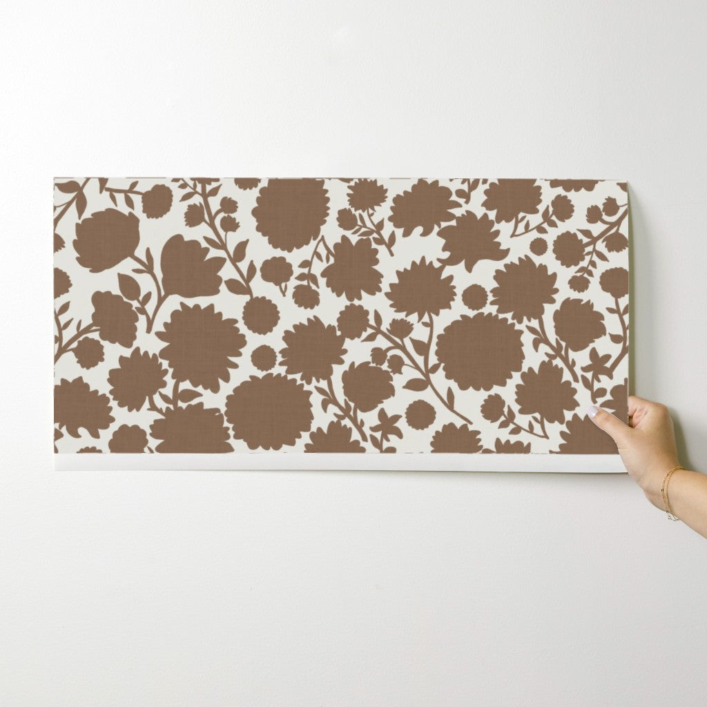 Scandinavian Folk Floral Silhouette