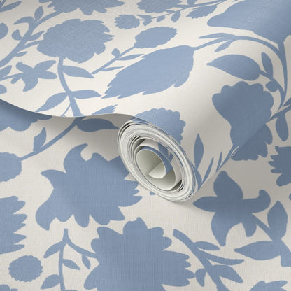 Scandinavian Folk Floral Silhouette