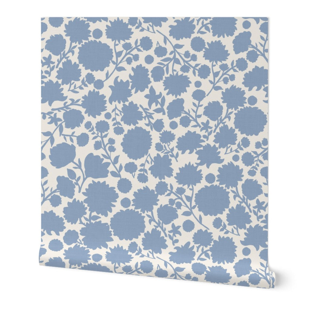 Scandinavian Folk Floral Silhouette