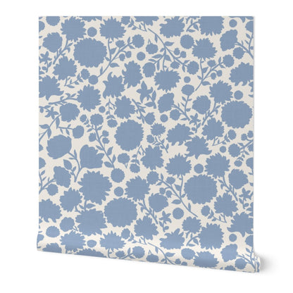 Scandinavian Folk Floral Silhouette