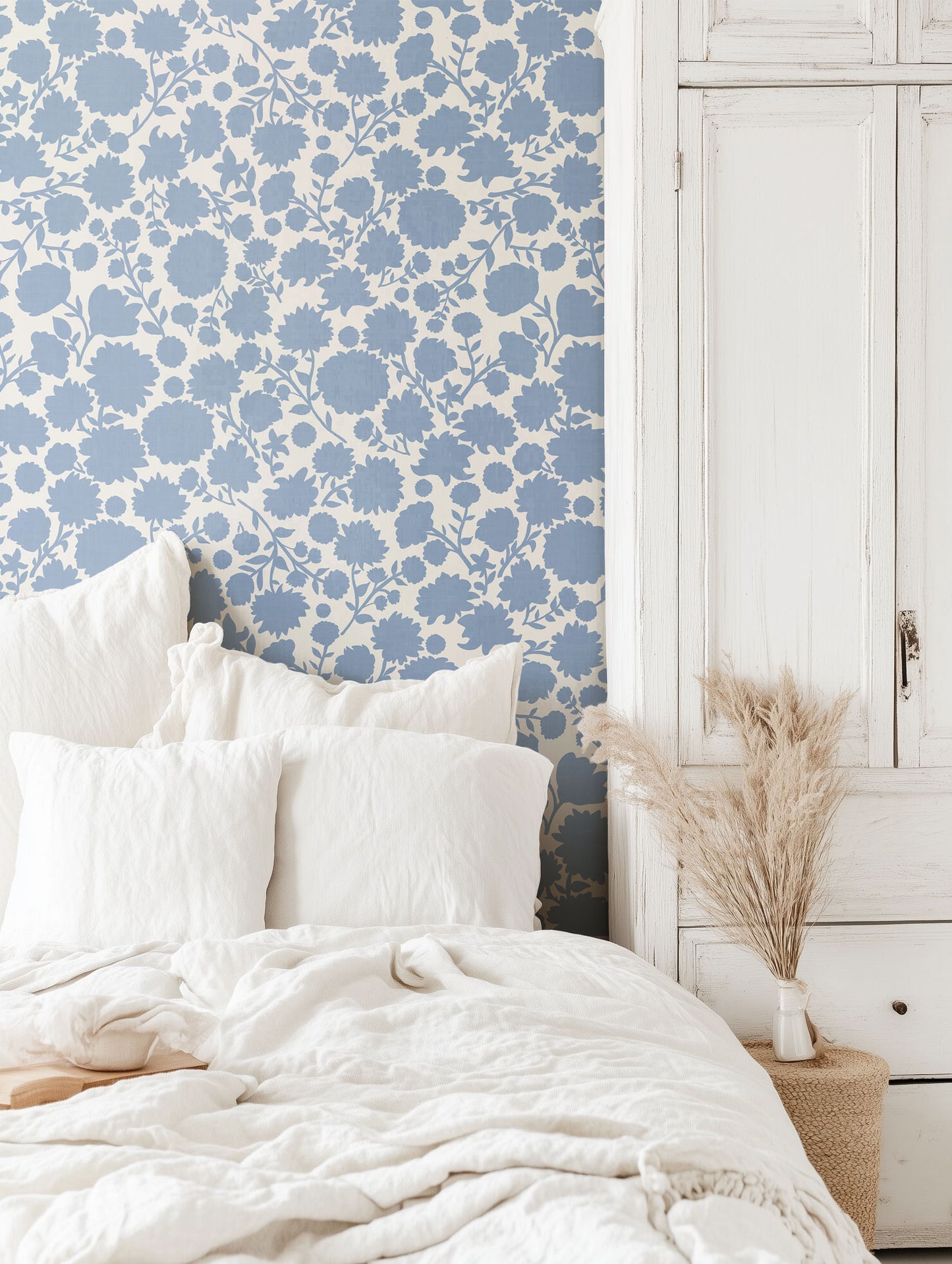 Scandinavian Folk Floral Silhouette
