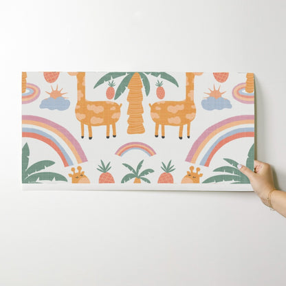 Boho safari nursery wallpaper