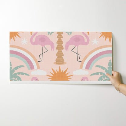 Boho safari nursery wallpaper