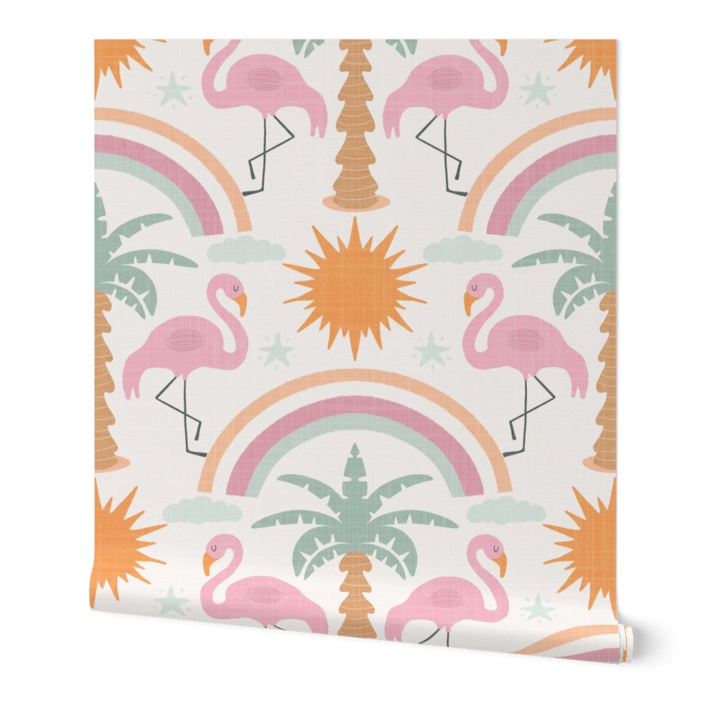 Boho safari nursery wallpaper
