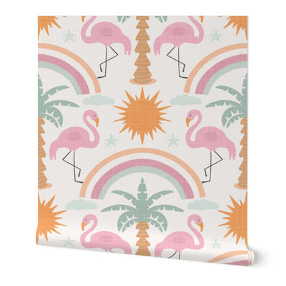 Boho safari nursery wallpaper