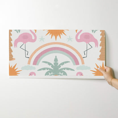 Boho safari nursery wallpaper