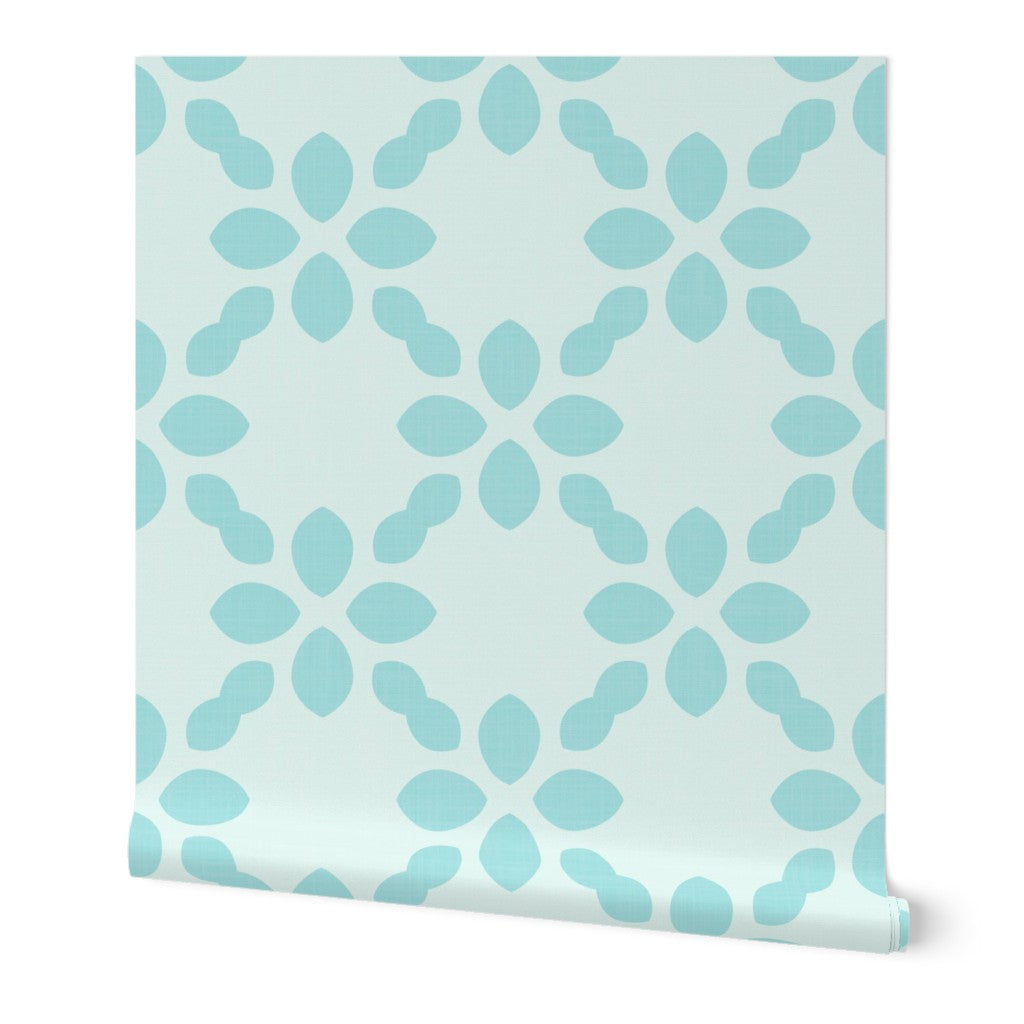 Scandi Retro abstract Floral Tile