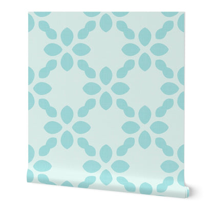 Scandi Retro abstract Floral Tile