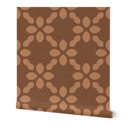 Scandi Retro abstract Floral Tile