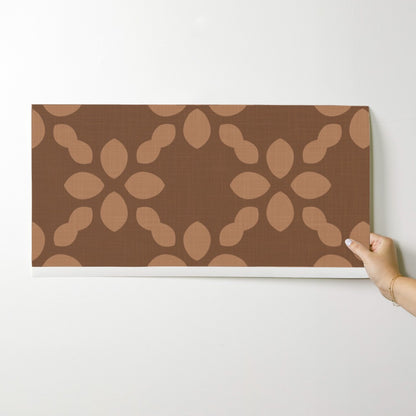 Scandi Retro abstract Floral Tile