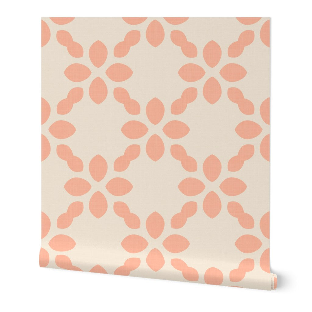 Scandi Retro abstract Floral Tile