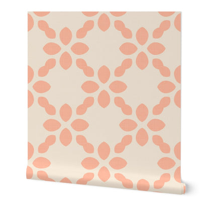 Scandi Retro abstract Floral Tile
