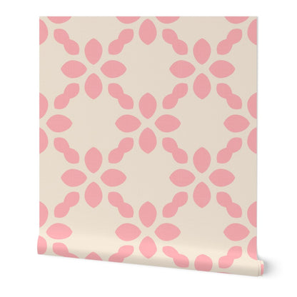 Scandi Retro abstract Floral Tile