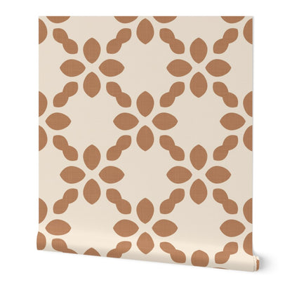 Scandi Retro abstract Floral Tile
