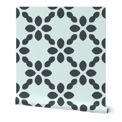 Scandi Retro abstract Floral Tile