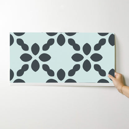 Scandi Retro abstract Floral Tile