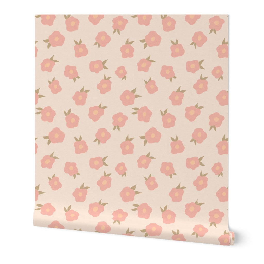 Bold bloom - Bold retro florals wallpaper