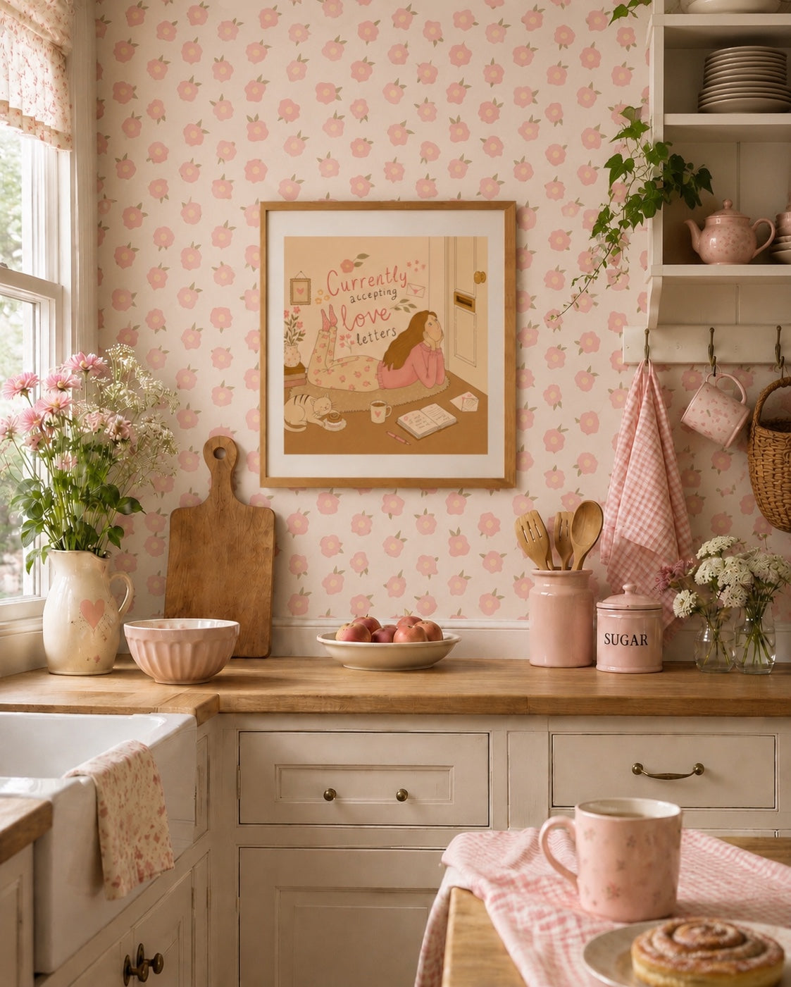 Bold bloom - Bold retro florals wallpaper