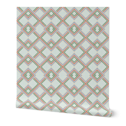 Retro Scandinavian Diamond Stripes