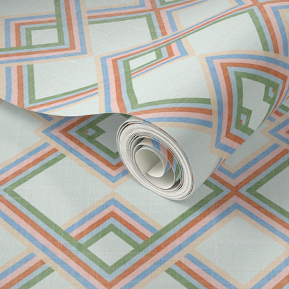 Retro Scandinavian Diamond Stripes