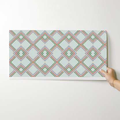 Retro Scandinavian Diamond Stripes